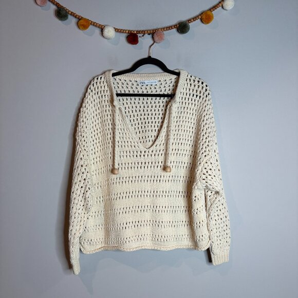 Zara chunky oversized crochet sweater - Picture 1 of 4